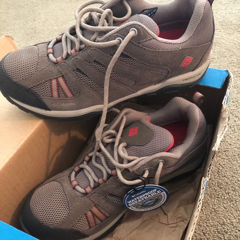 Size 7.5 hiking boots, never worn